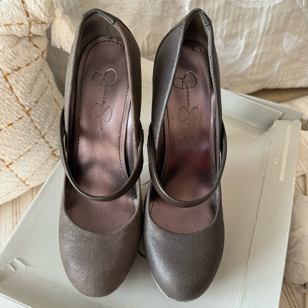 Jessica Simpson High Heel Gray Size 7 - Picture 4 of 7